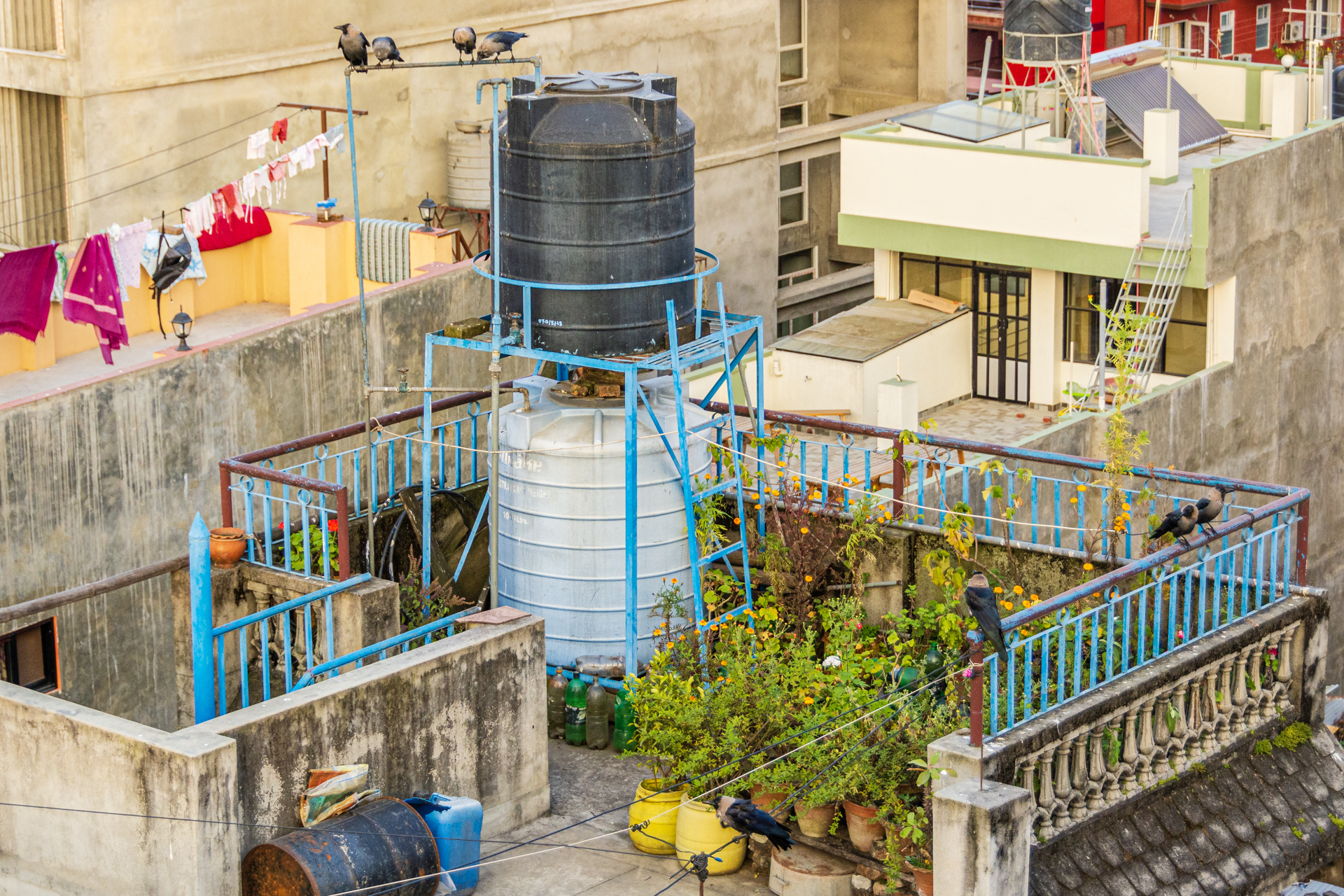 Kathmandu Blick vom Hotel Moonlight